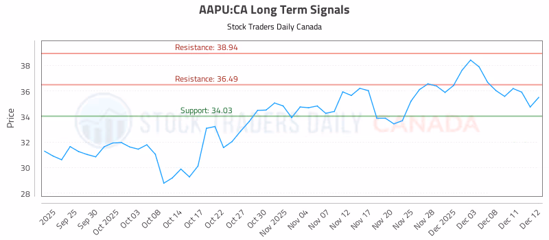 Stock Chart for AAPU:CA
