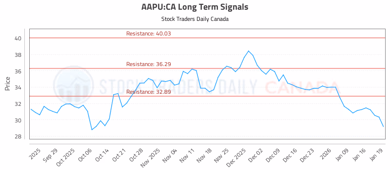 Stock Chart for AAPU:CA