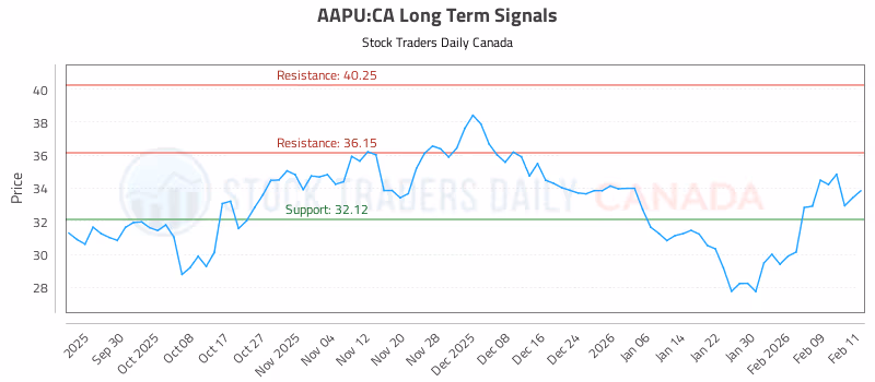 Stock Chart for AAPU:CA