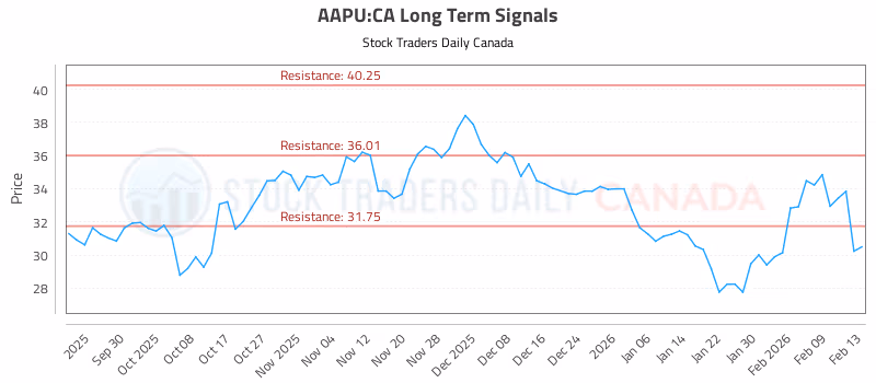Stock Chart for AAPU:CA