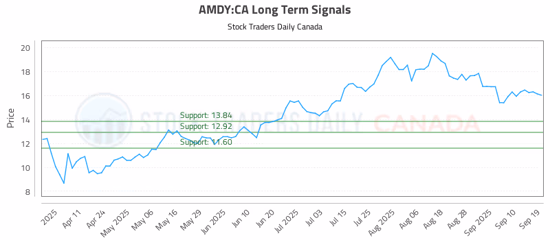 Stock Chart for AMDY:CA