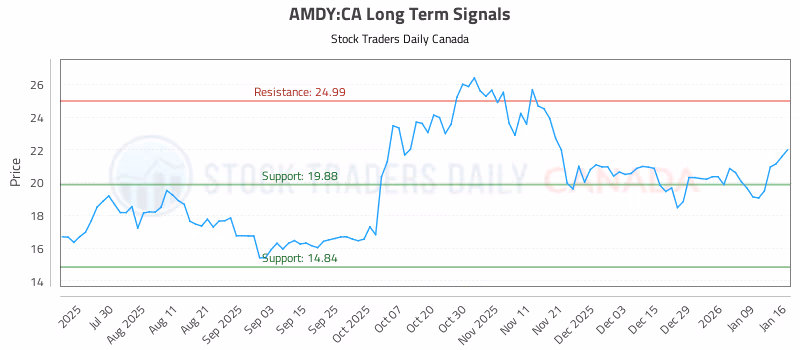 Stock Chart for AMDY:CA