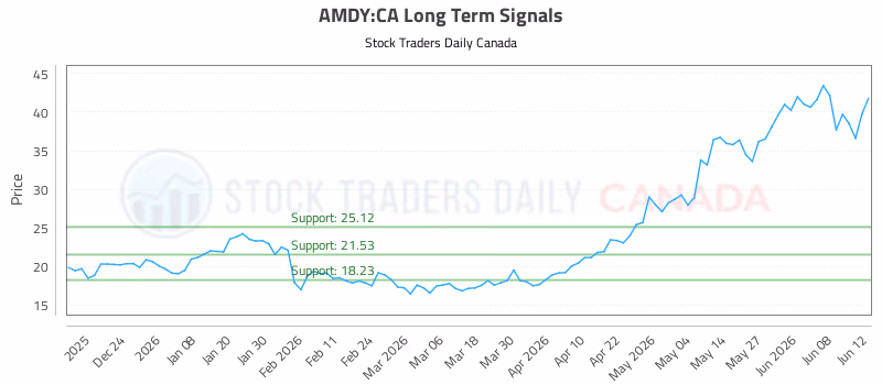 Stock Chart for AMDY:CA