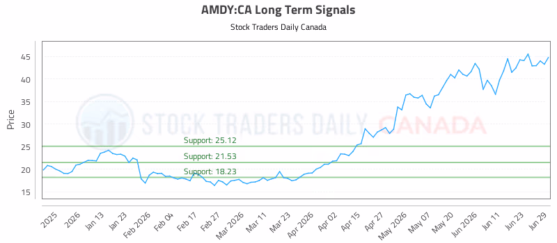 Stock Chart for AMDY:CA
