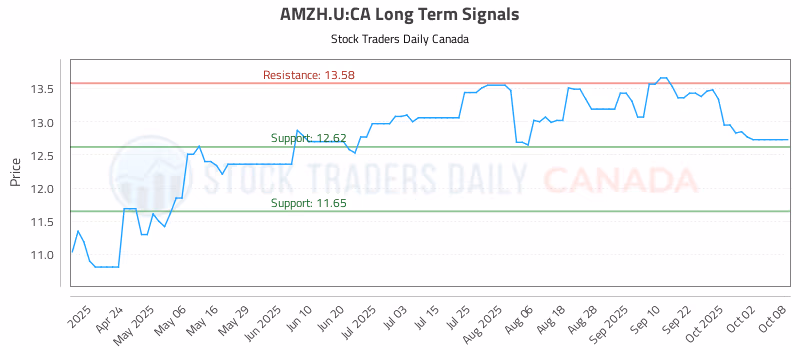 Stock Chart for AMZH.U:CA