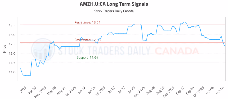 Stock Chart for AMZH.U:CA