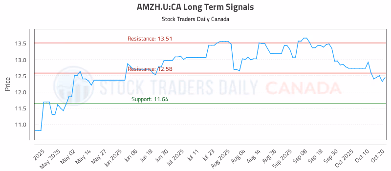 Stock Chart for AMZH.U:CA