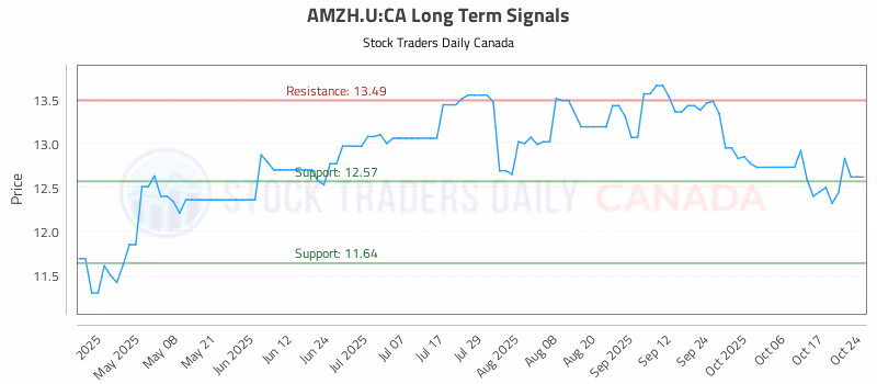 Stock Chart for AMZH.U:CA