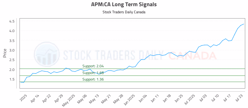 Stock Chart for APM:CA