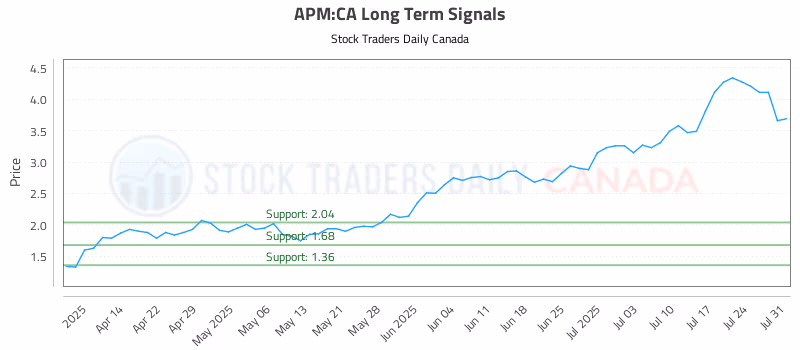 Stock Chart for APM:CA