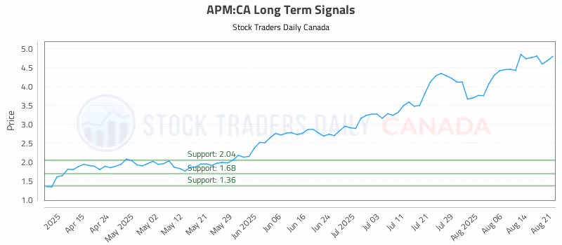 Stock Chart for APM:CA