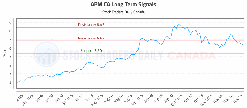 Stock Chart for APM:CA