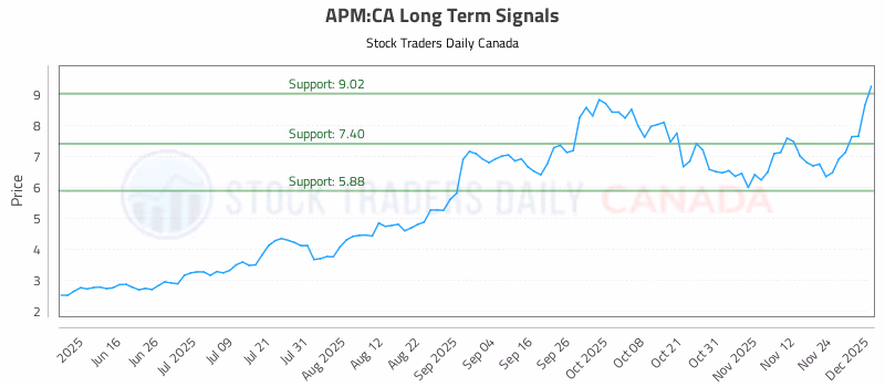 Stock Chart for APM:CA