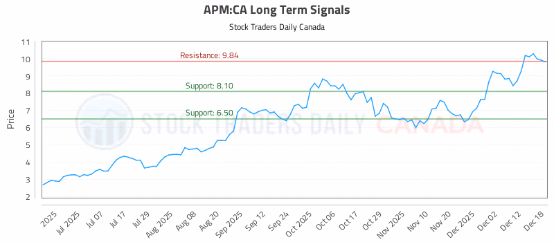 Stock Chart for APM:CA