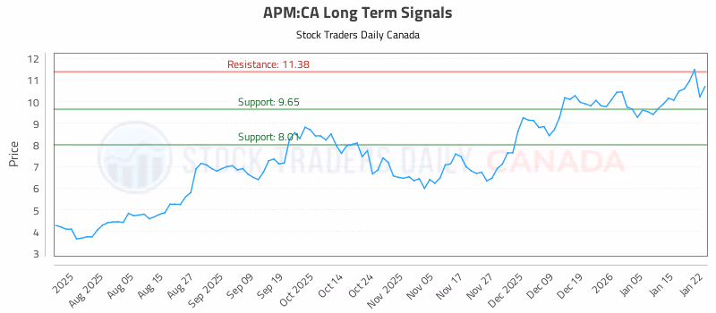 Stock Chart for APM:CA