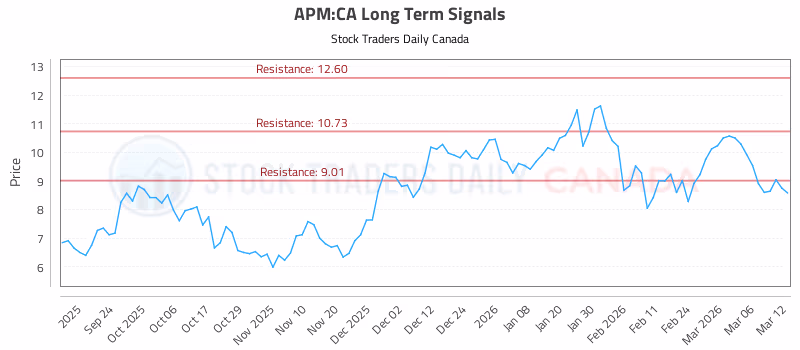 Stock Chart for APM:CA