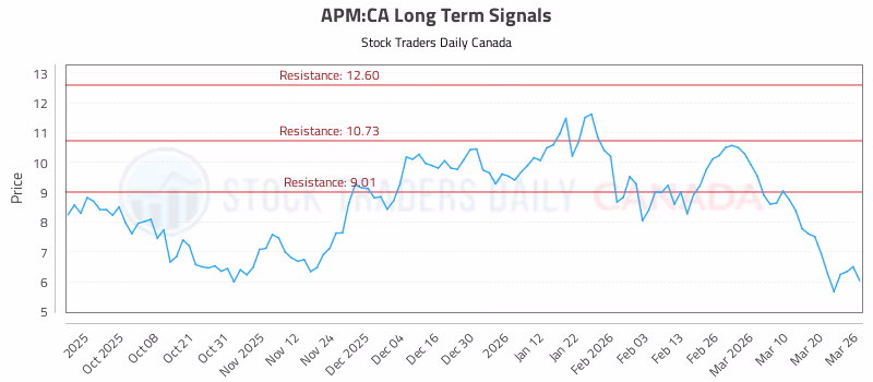 Stock Chart for APM:CA