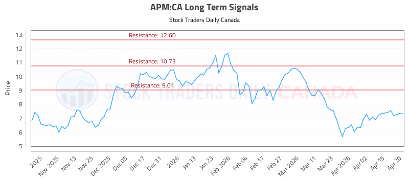 Stock Chart for APM:CA
