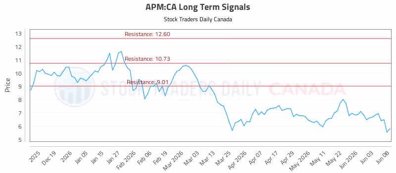 Stock Chart for APM:CA