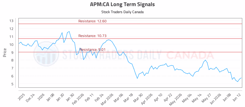 Stock Chart for APM:CA
