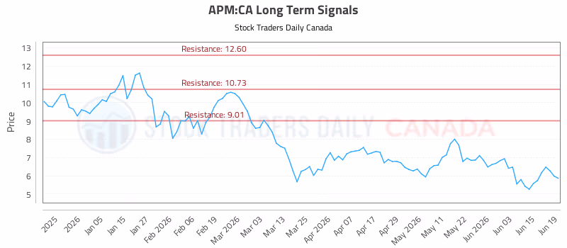 Stock Chart for APM:CA