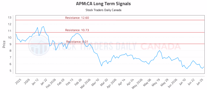 Stock Chart for APM:CA