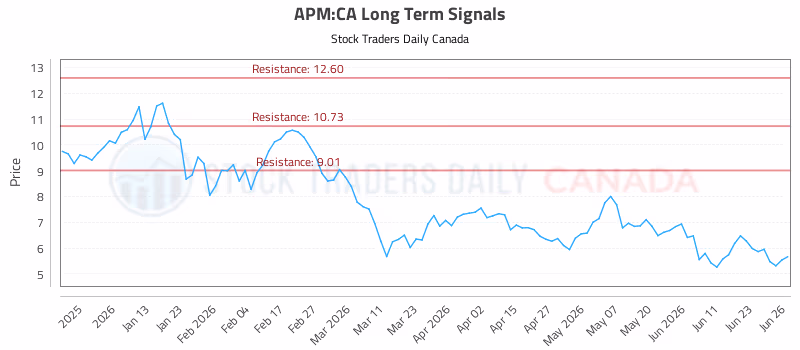Stock Chart for APM:CA