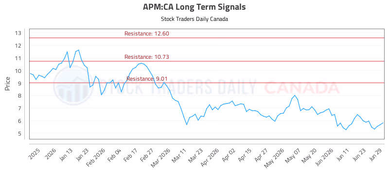 Stock Chart for APM:CA