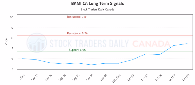 Stock Chart for BAMI:CA