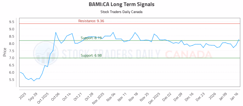Stock Chart for BAMI:CA