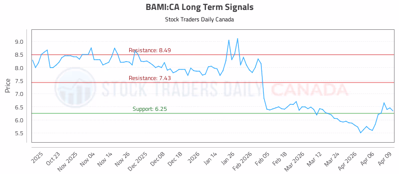 Stock Chart for BAMI:CA