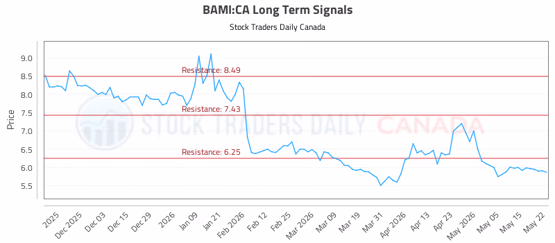 Stock Chart for BAMI:CA