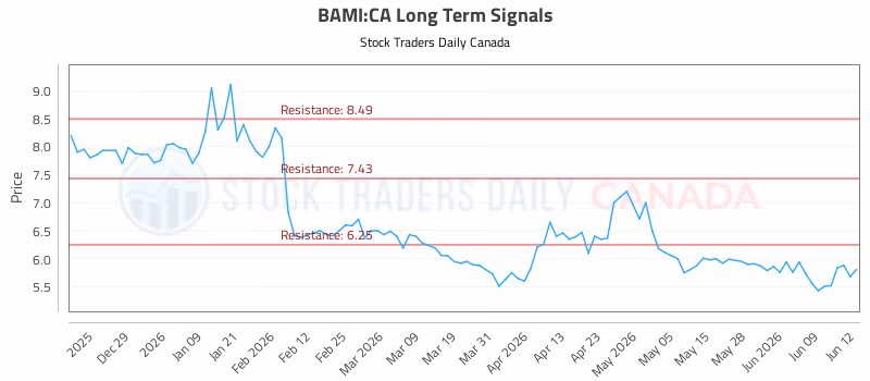 Stock Chart for BAMI:CA