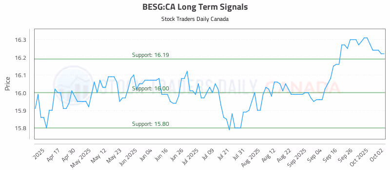 Stock Chart for BESG:CA