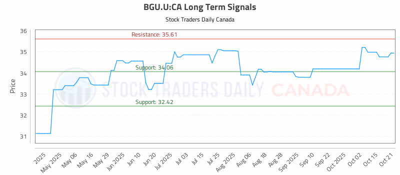 Stock Chart for BGU.U:CA