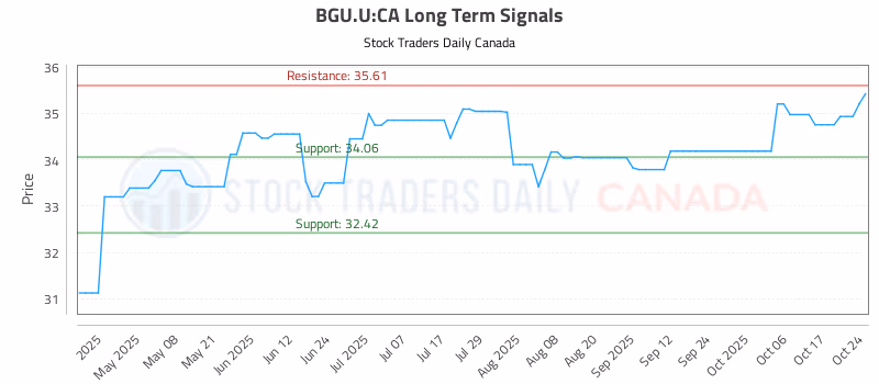 Stock Chart for BGU.U:CA