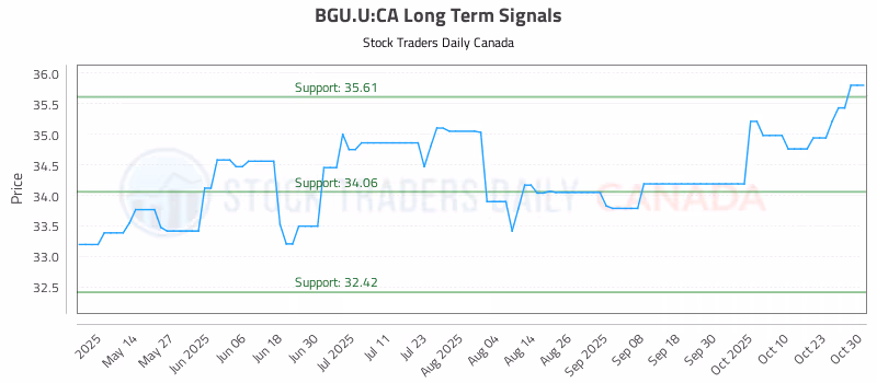 Stock Chart for BGU.U:CA