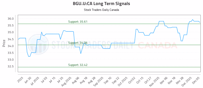 Stock Chart for BGU.U:CA
