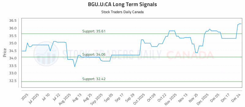 Stock Chart for BGU.U:CA