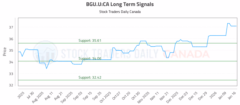 Stock Chart for BGU.U:CA