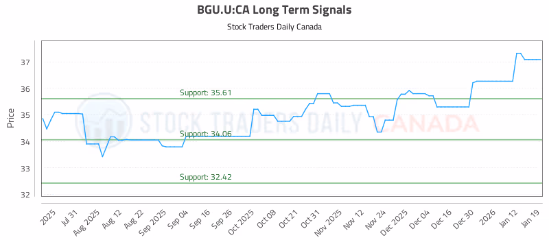 Stock Chart for BGU.U:CA