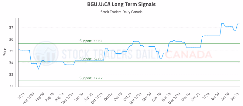Stock Chart for BGU.U:CA