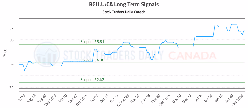 Stock Chart for BGU.U:CA