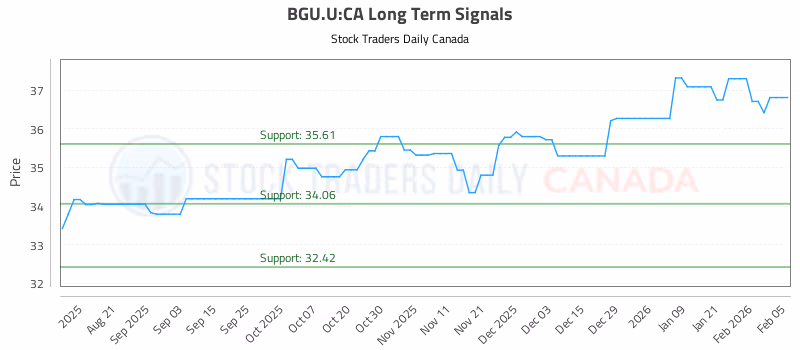 Stock Chart for BGU.U:CA