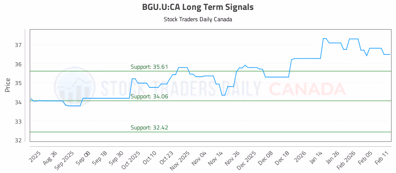 Stock Chart for BGU.U:CA