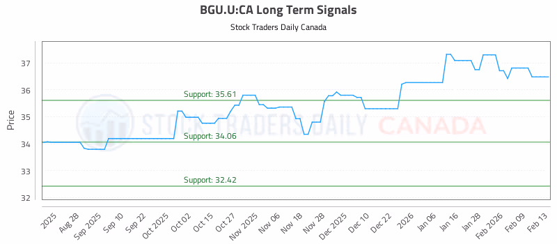 Stock Chart for BGU.U:CA