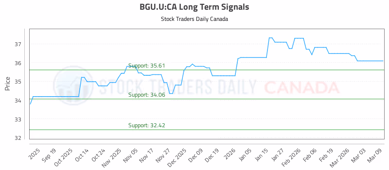 Stock Chart for BGU.U:CA