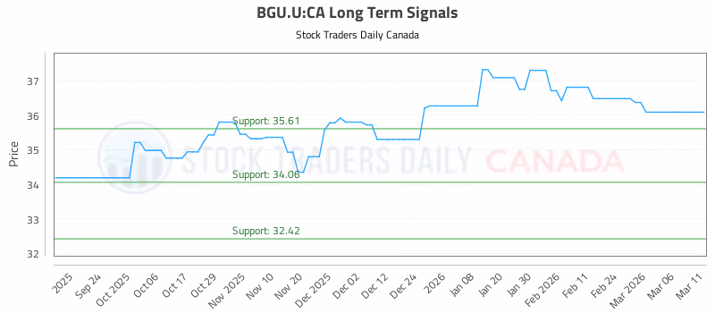 Stock Chart for BGU.U:CA