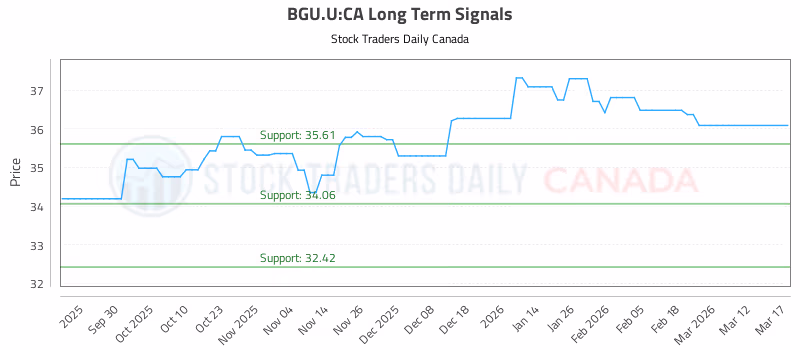 Stock Chart for BGU.U:CA