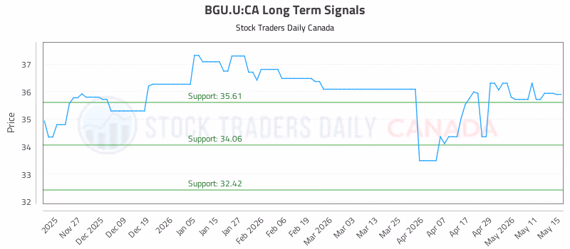 Stock Chart for BGU.U:CA